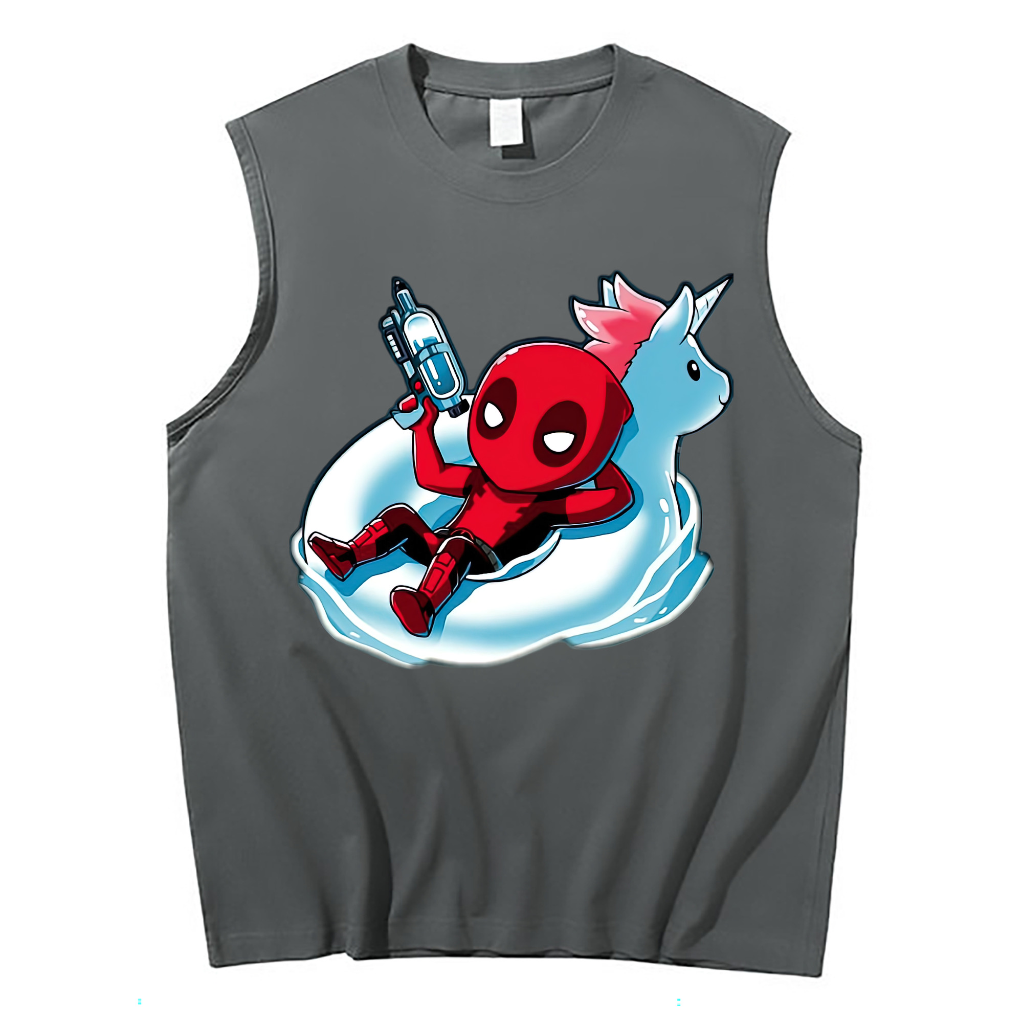 （画像用） Deadpool デッドプール コットン100％タンクトップ（フロントプリント）
